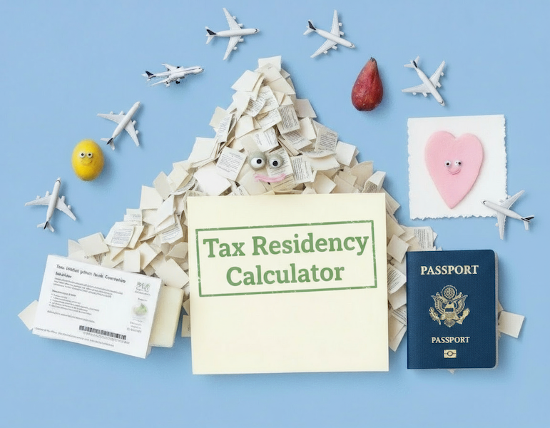 Tax calculator illustration